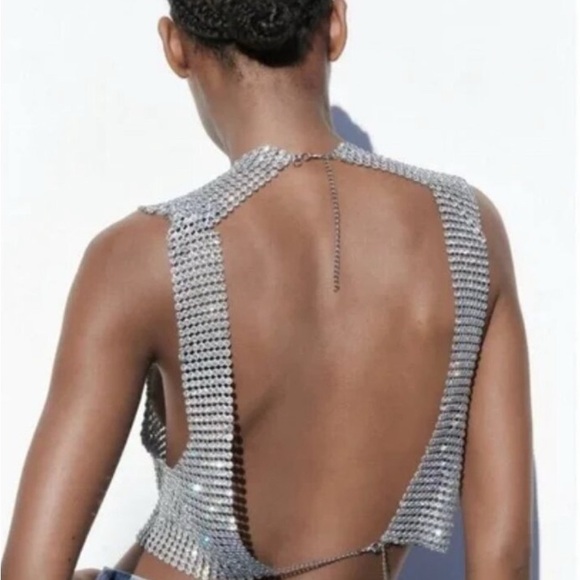 Zara Rhinestone Chic Top - Picture 6 of 7